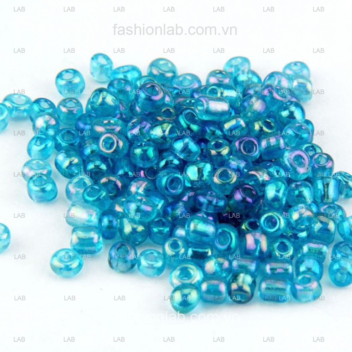 Hạt cườm pha lê tròn ánh sắc xỏ lỗ - 3mm #020302