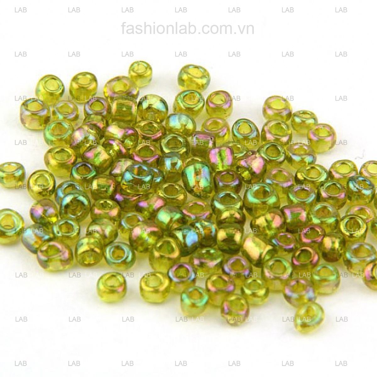 Hạt cườm pha lê tròn ánh sắc xỏ lỗ - 3mm #020302
