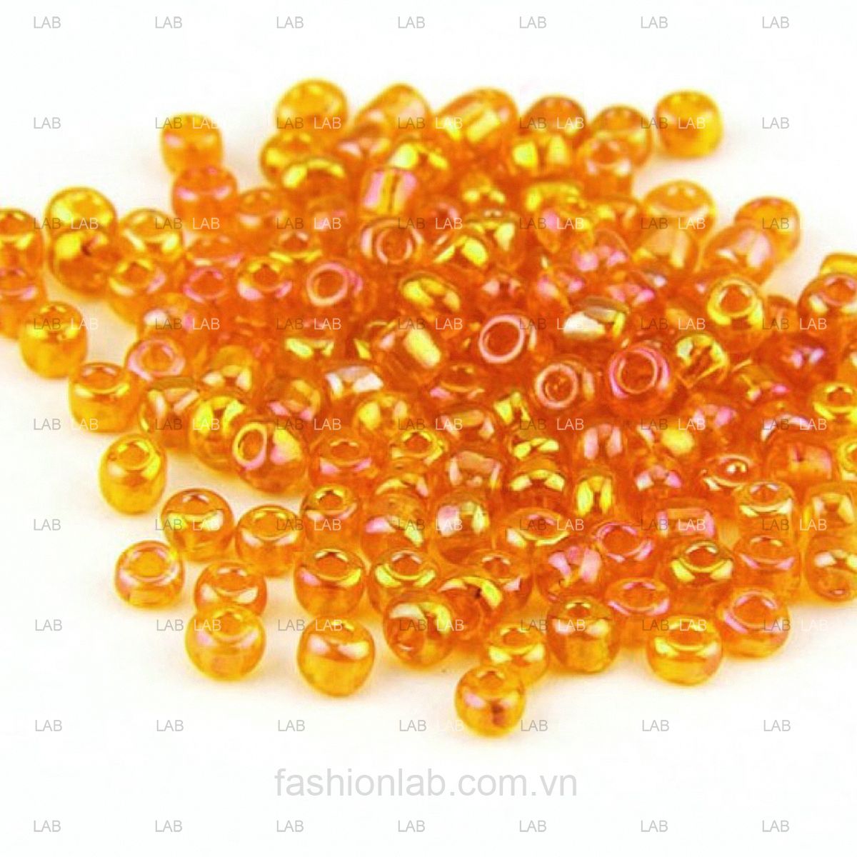 Hạt cườm pha lê tròn ánh sắc xỏ lỗ - 3mm #020302