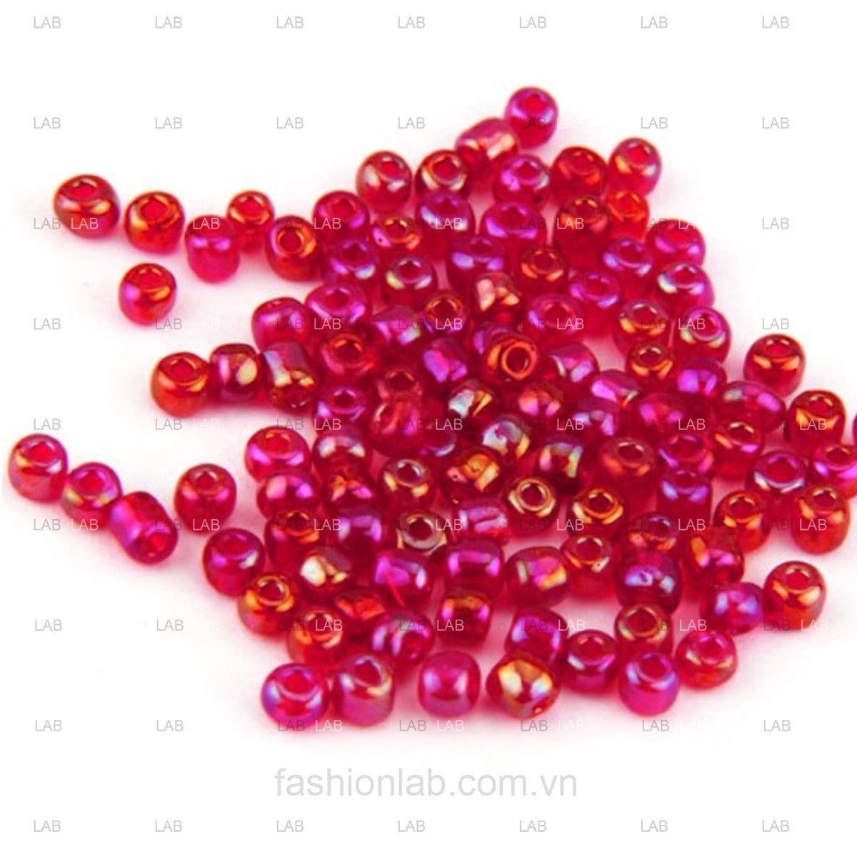 Hạt cườm pha lê tròn ánh sắc xỏ lỗ - 3mm #020302