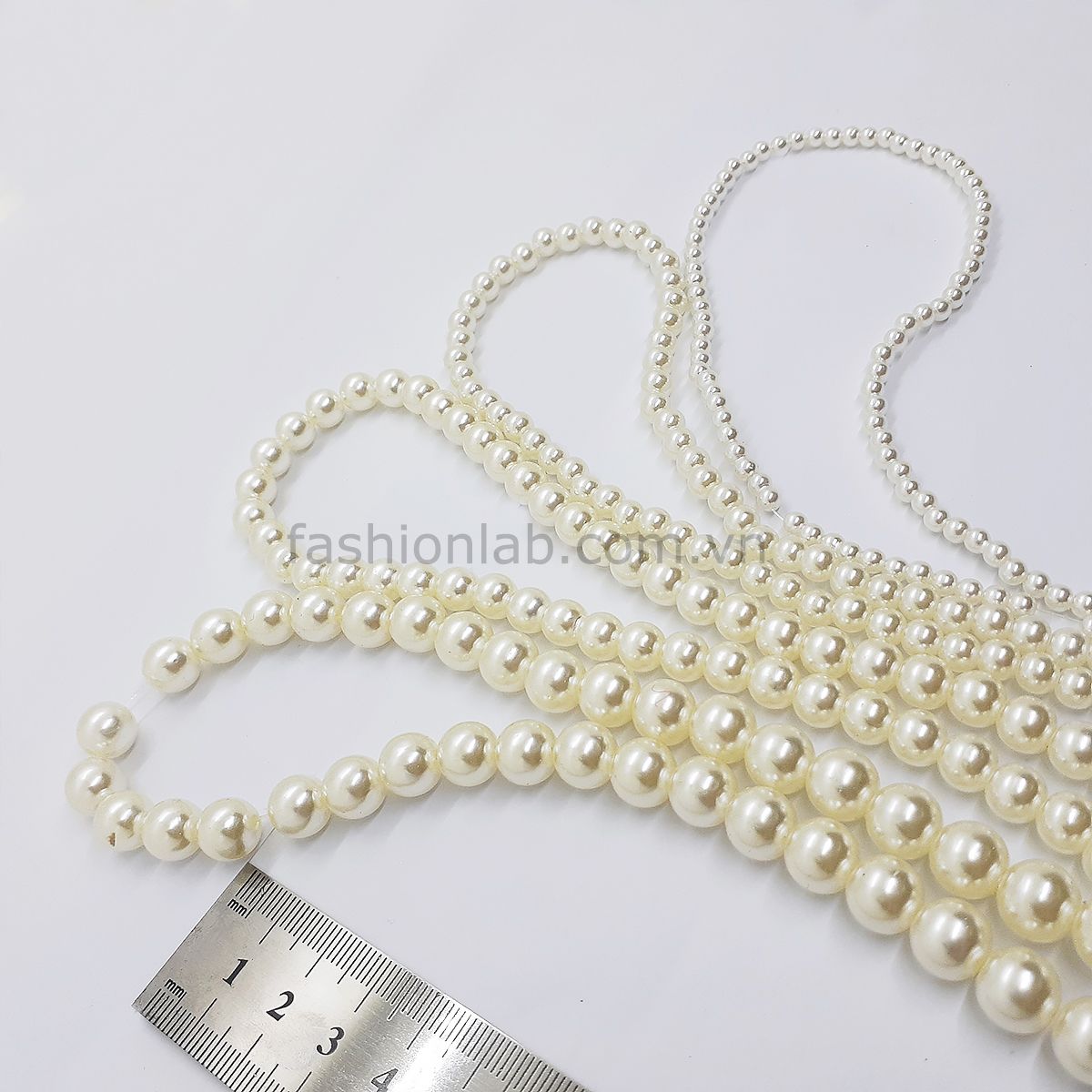 Hạt giả trai xâu chuỗi có lỗ loại đẹp (chuỗi) #020302