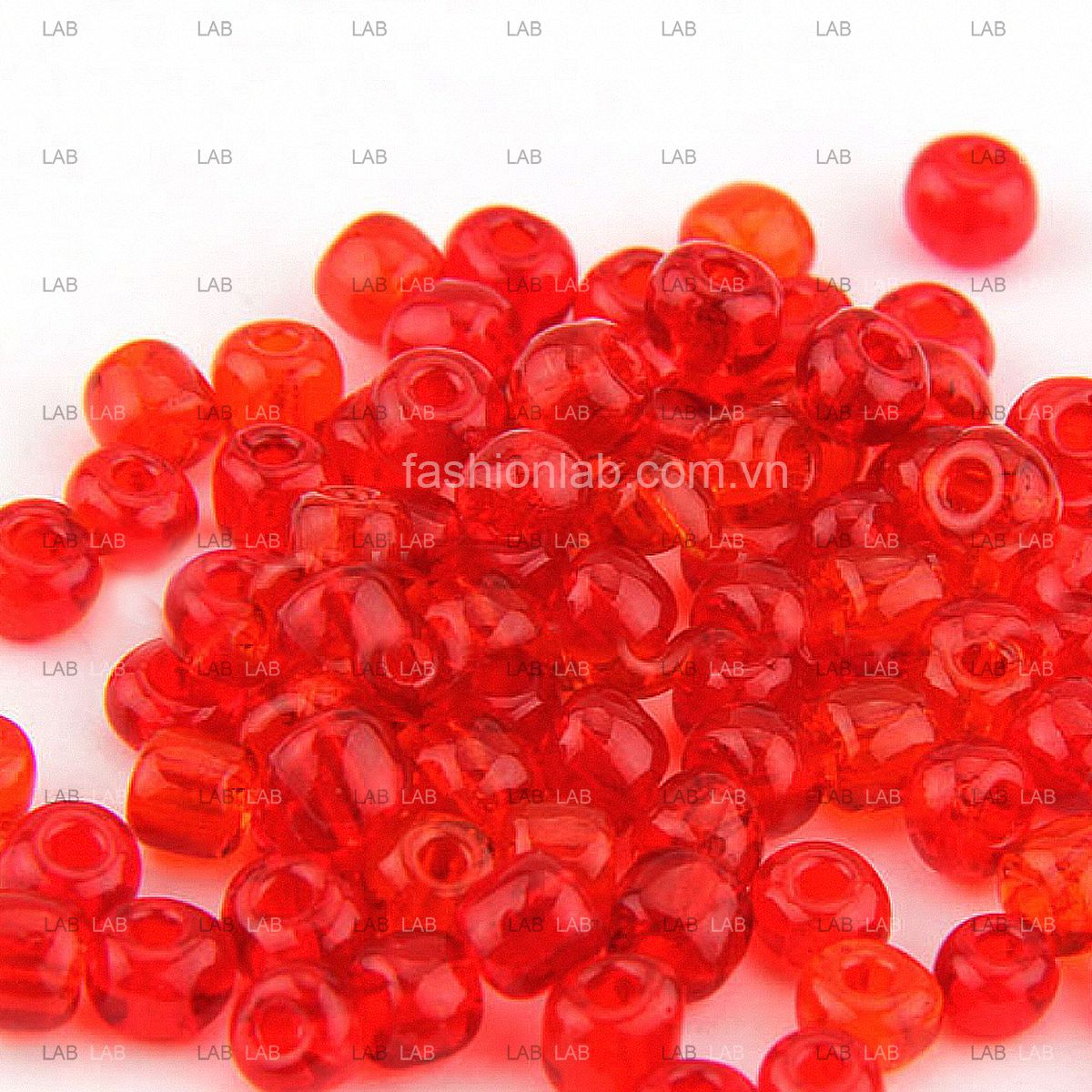 Hạt cườm pha lê trong suốt xỏ lỗ - 2mm #020302
