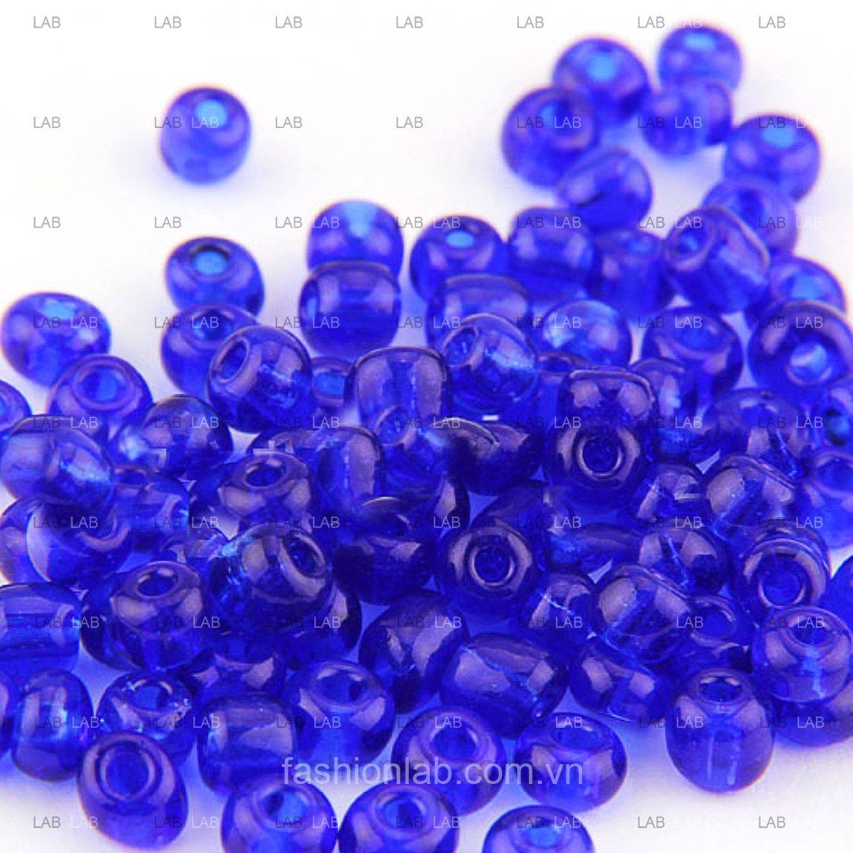 Hạt cườm pha lê trong suốt xỏ lỗ - 2mm #020302