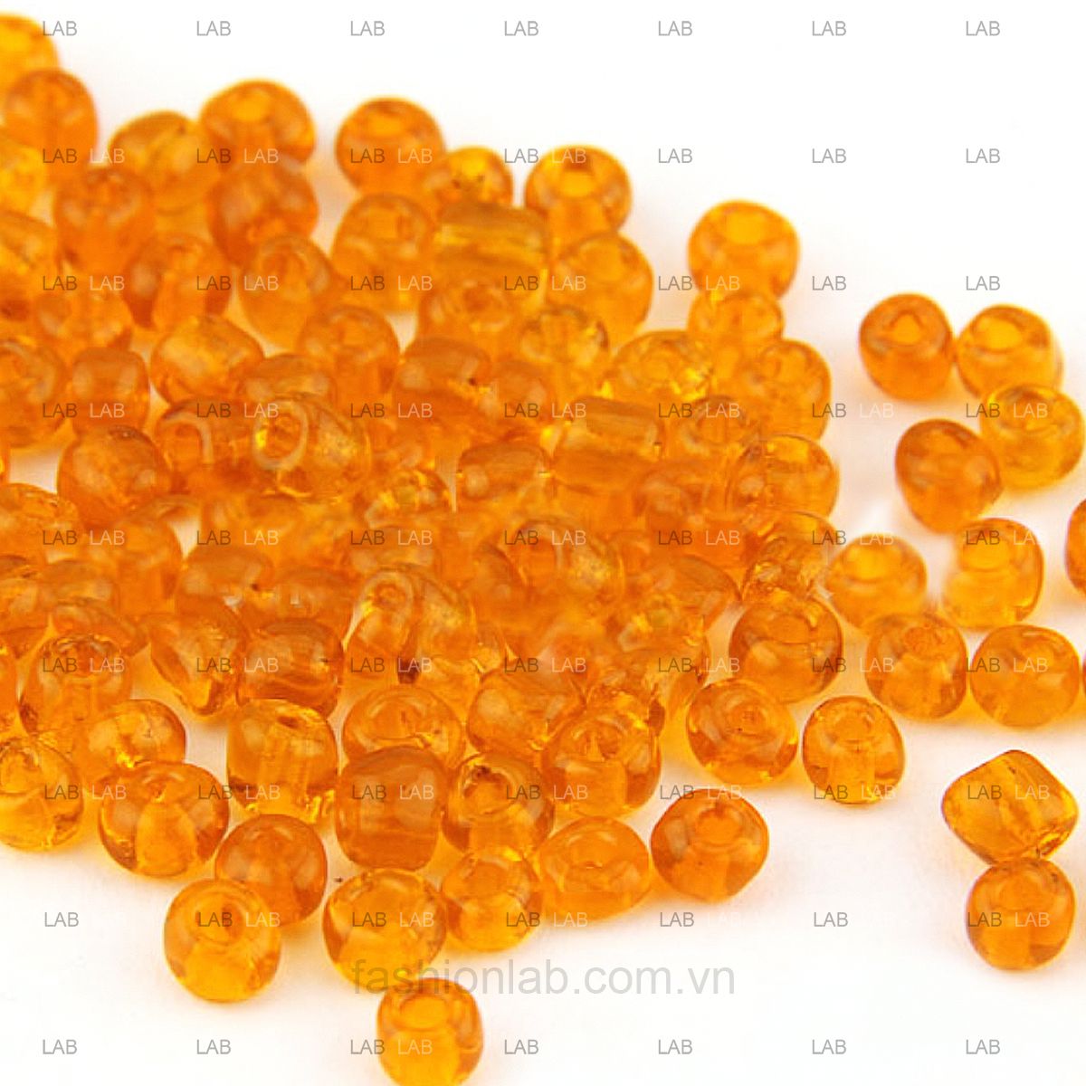 Hạt cườm pha lê trong suốt xỏ lỗ - 2mm #020302