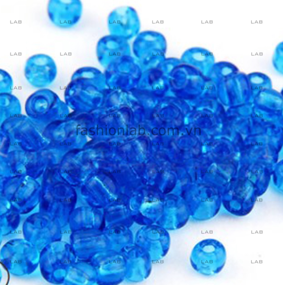 Hạt cườm pha lê trong suốt xỏ lỗ - 2mm #020302