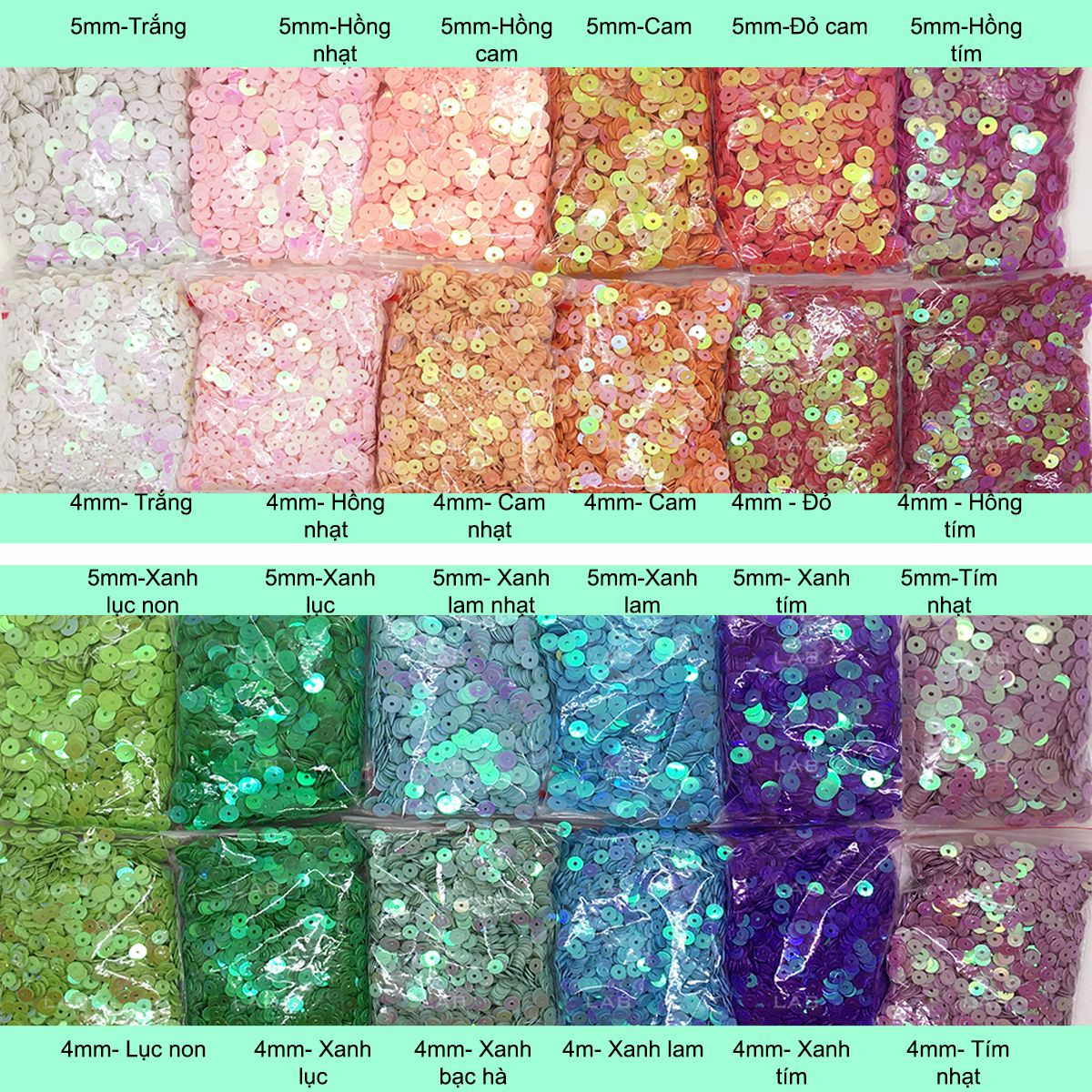Sequin phẳng 5mm #020302