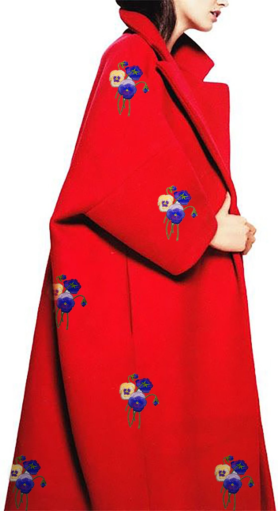 Hình thêu hoa lớn - Mẫu 985 (1pc) #020501