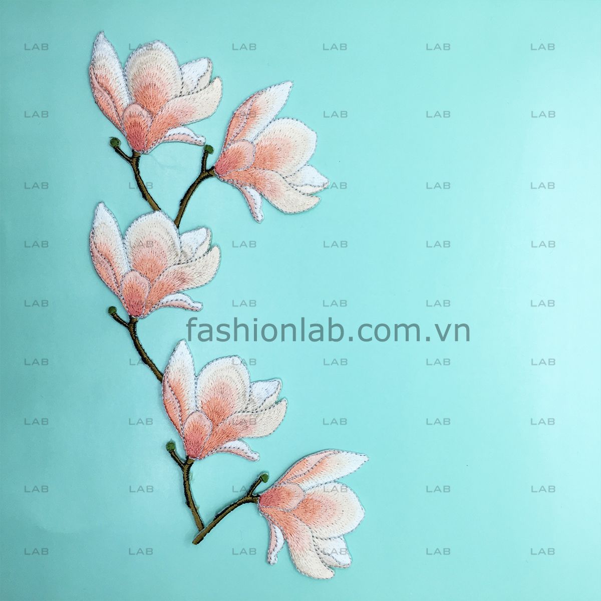 Hình thêu mộc lan #020501