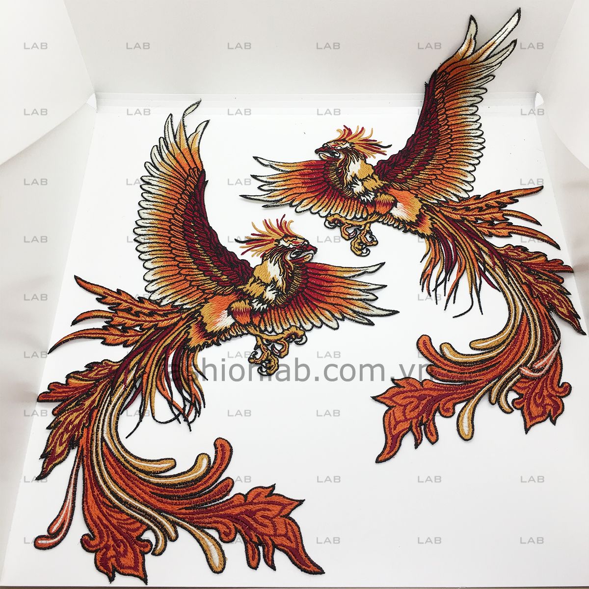 Hình thêu phượng (1 pcs) #020501