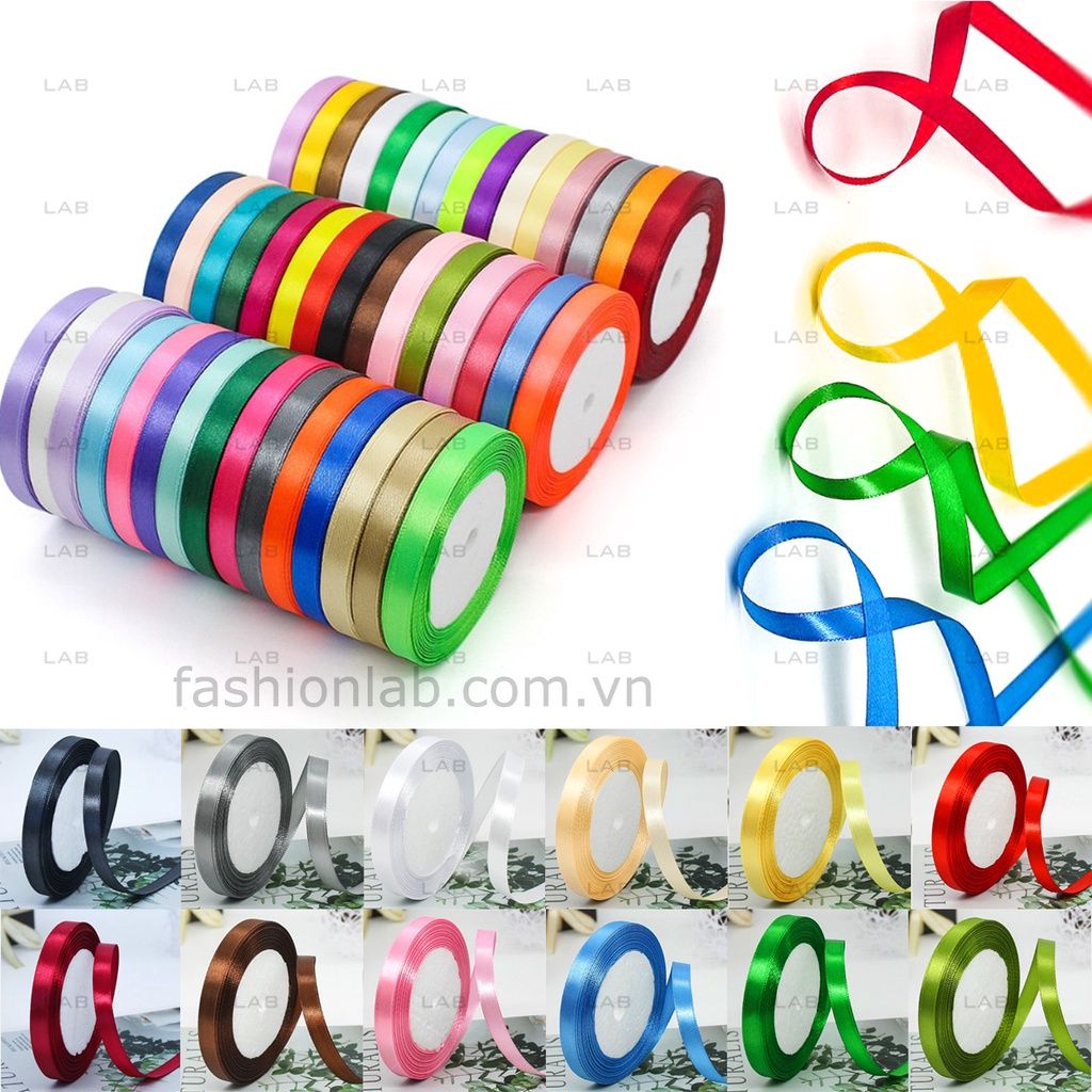 Ruy băng satin bản 5cm gói quà, làm nơ, hoa, thủ công trang trí #020602
