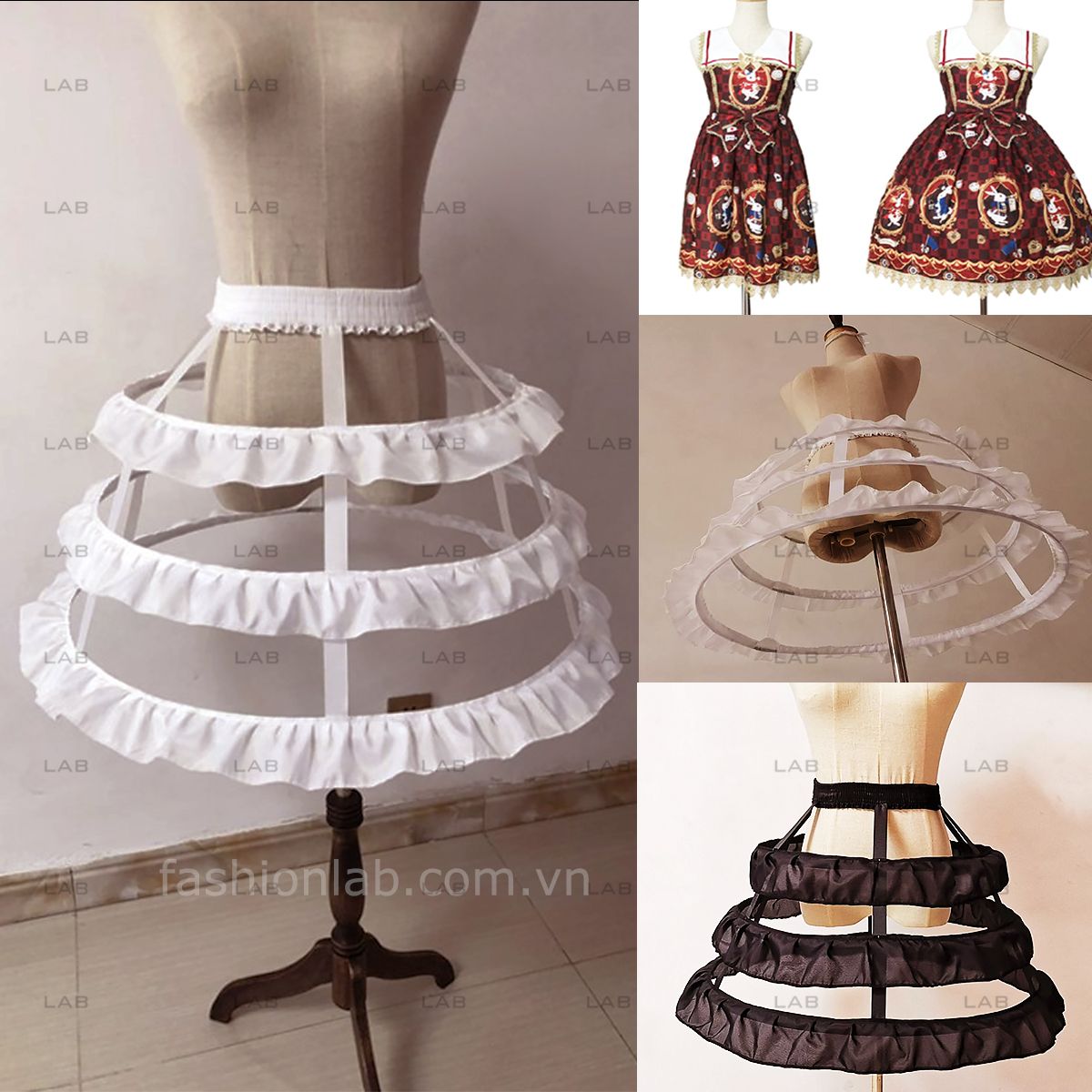 Tùng phồng - váy lót dáng chuông Lolita, cosplay, váy cưới #021101