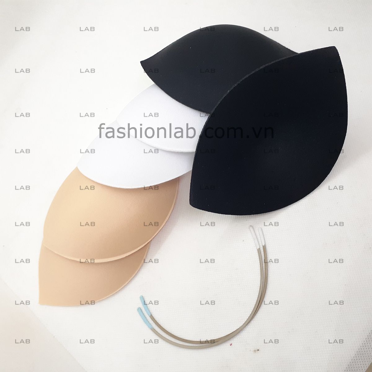 Mút nửa ngực dáng C không viền - loại mềm - đen #020702