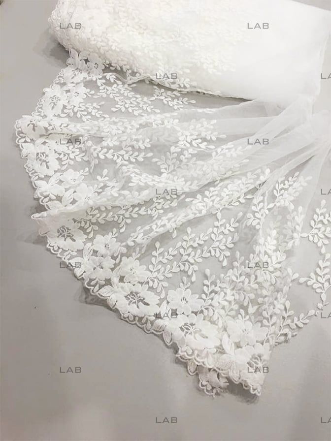 Ren tấm thêu làm bra, đồ lót, phối kết trang phục - Mẫu 003 (yard_0.9m) #0208