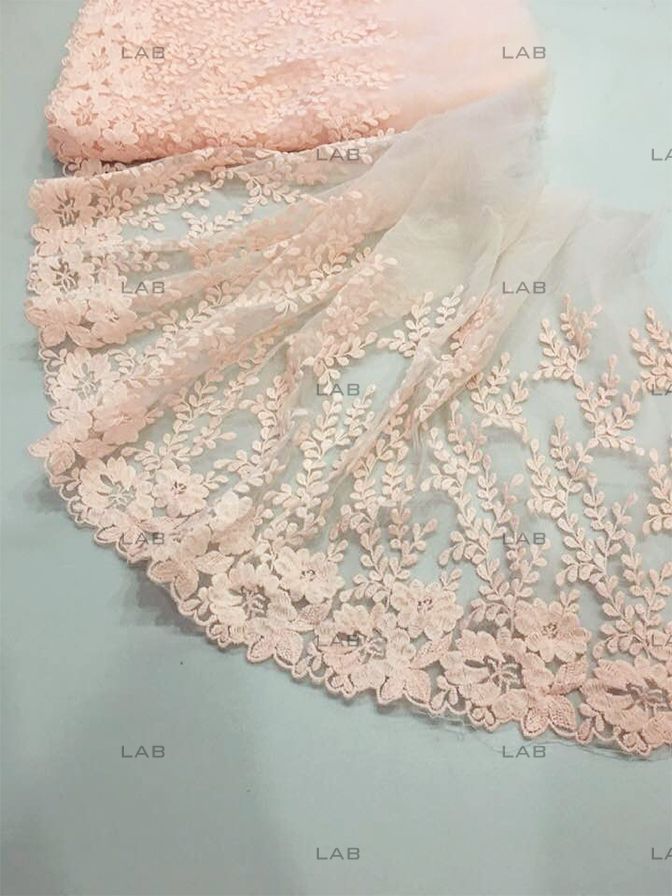 Ren tấm thêu làm bra, đồ lót, phối kết trang phục - Mẫu 003 (yard_0.9m) #0208