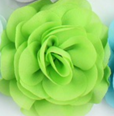 Hoa hồng vải voan cát đường kính 8cm