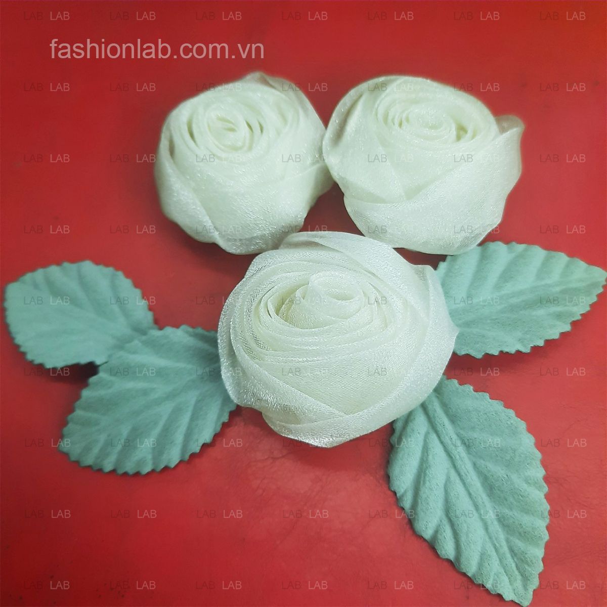 Nụ hồng vải organza
