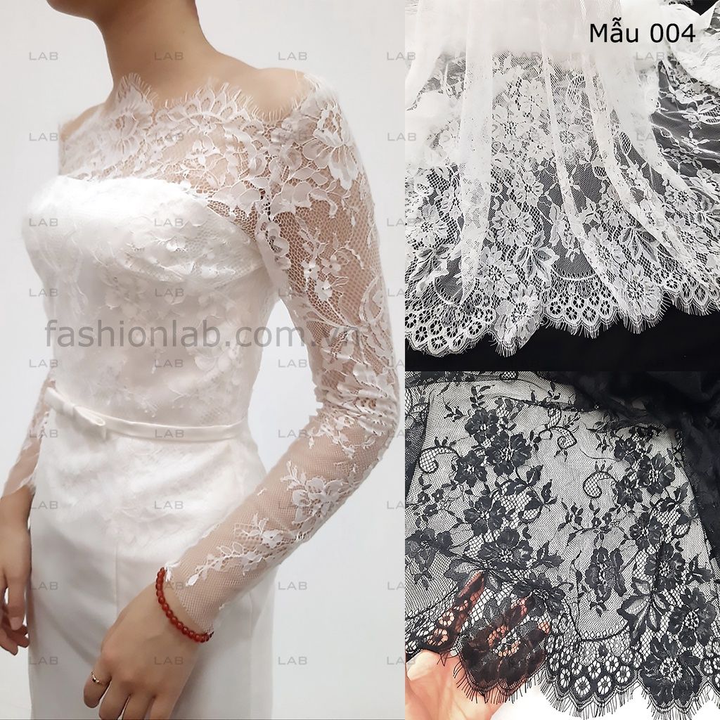 Vải ren chỉ - ren mi 004 khổ 150cm #030301