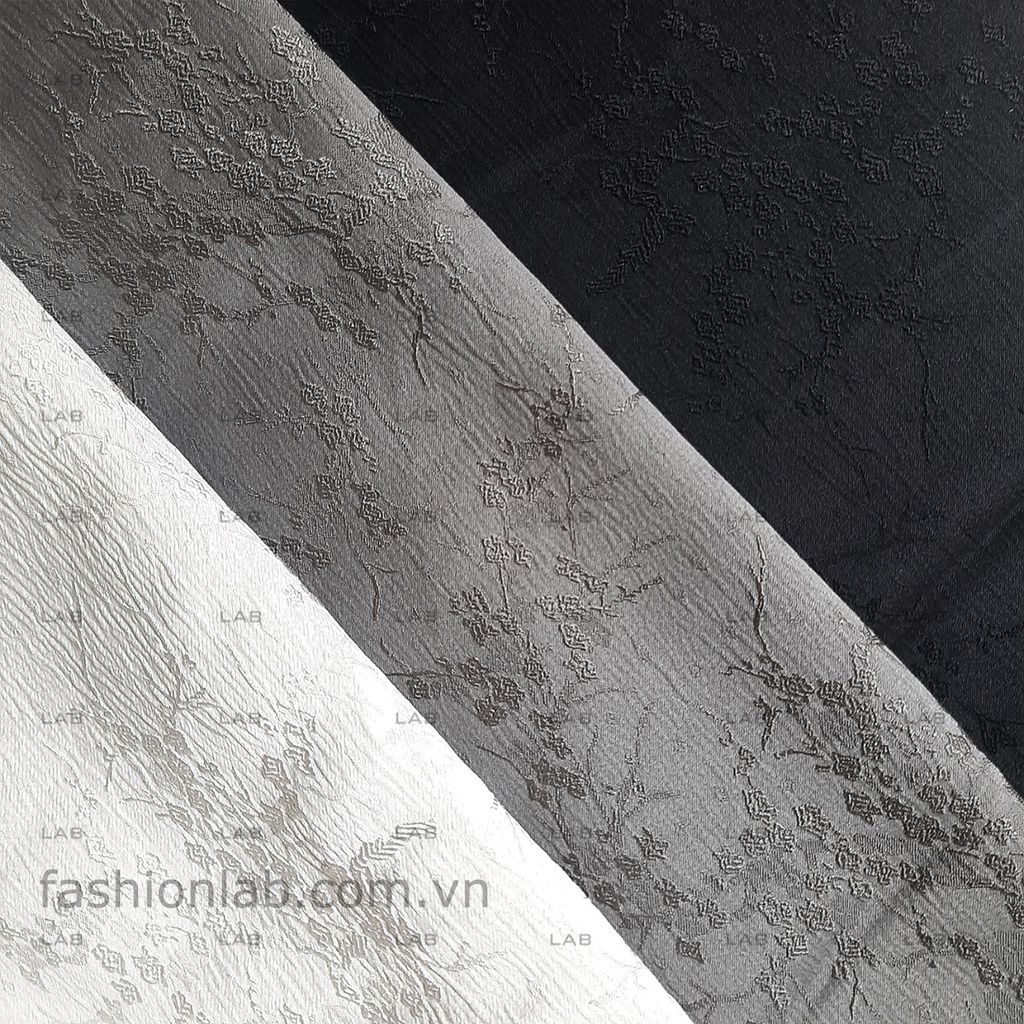 Vải gấm gân Hoa Lê M012 may sườn xám, áo dài #030501