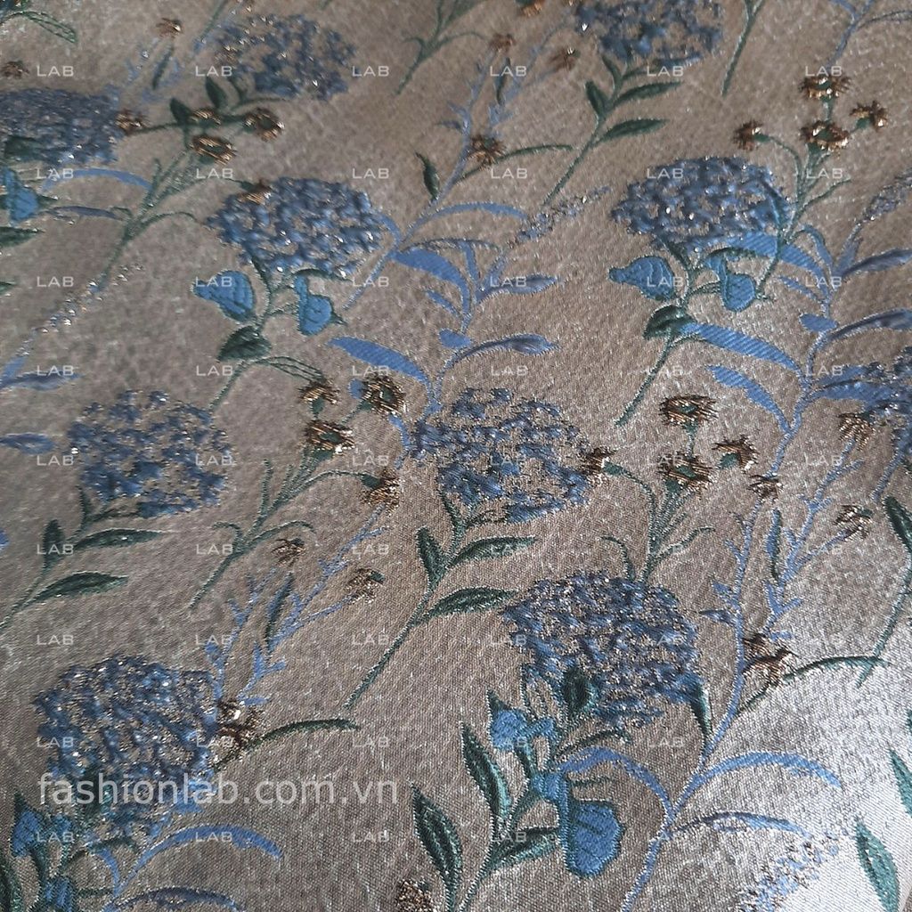 Vải gấm hoa Cẩm Tú Cầu khổ 150cm #030501