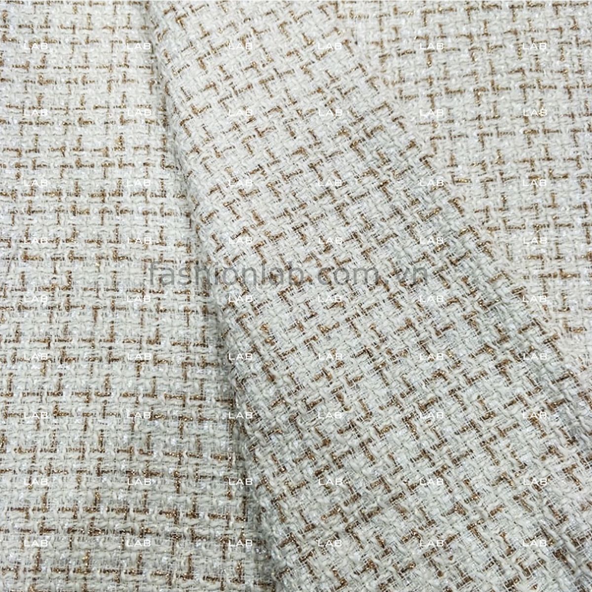 Vải tweeds dệt sợi kim tuyến 003 #030901