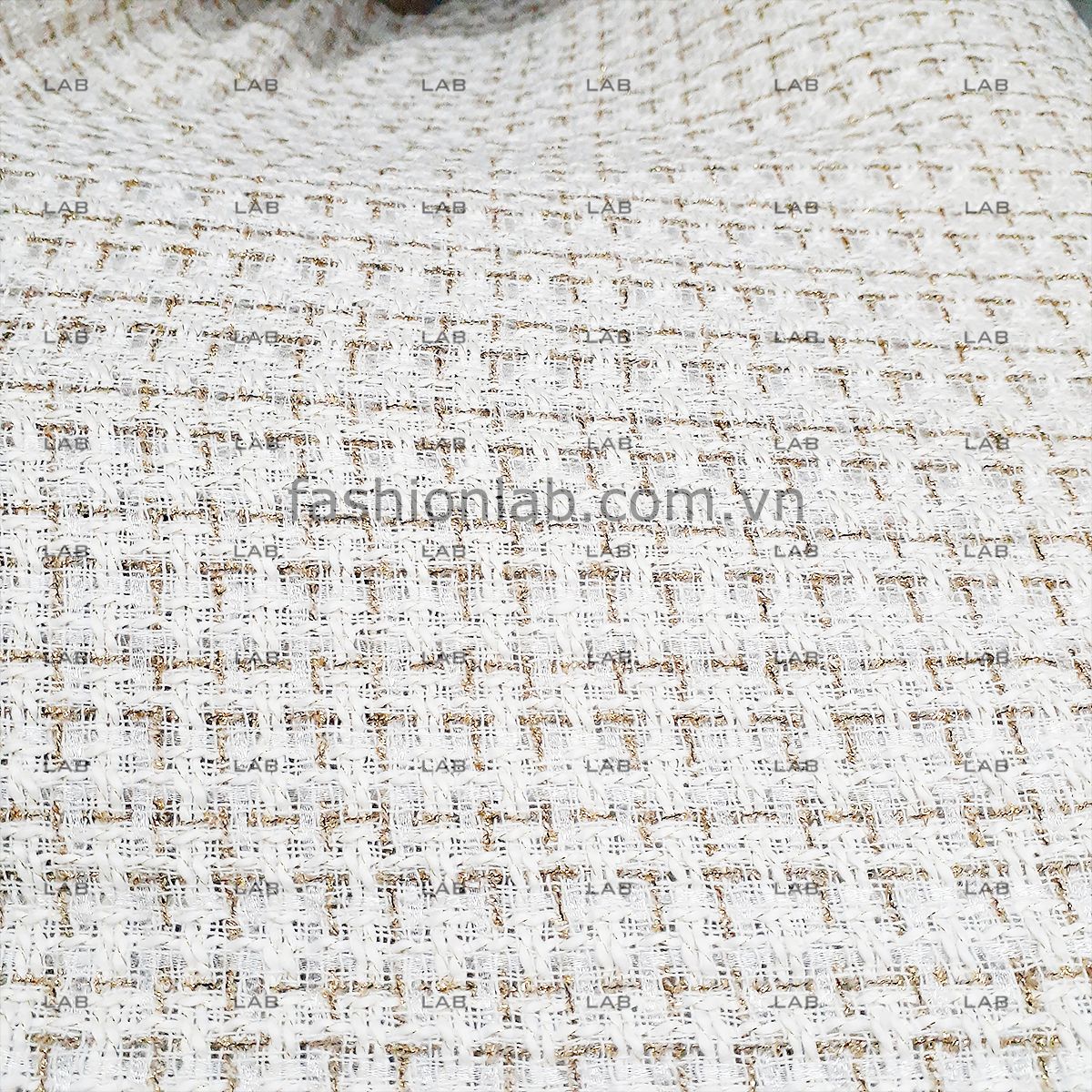 Vải tweeds dệt sợi kim tuyến 003 #030901