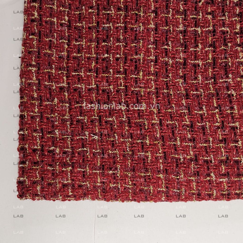 Vải tweeds dệt sợi kim tuyến 003 #030901