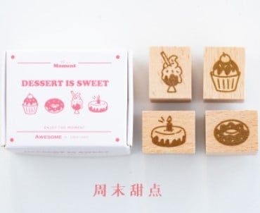 Set con dấu gỗ #040101