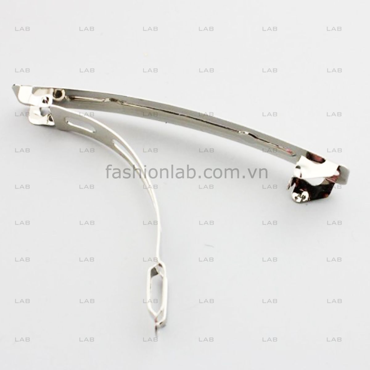 Kẹp tóc DIY lưng ngựa kim bản dài 8cm #040201