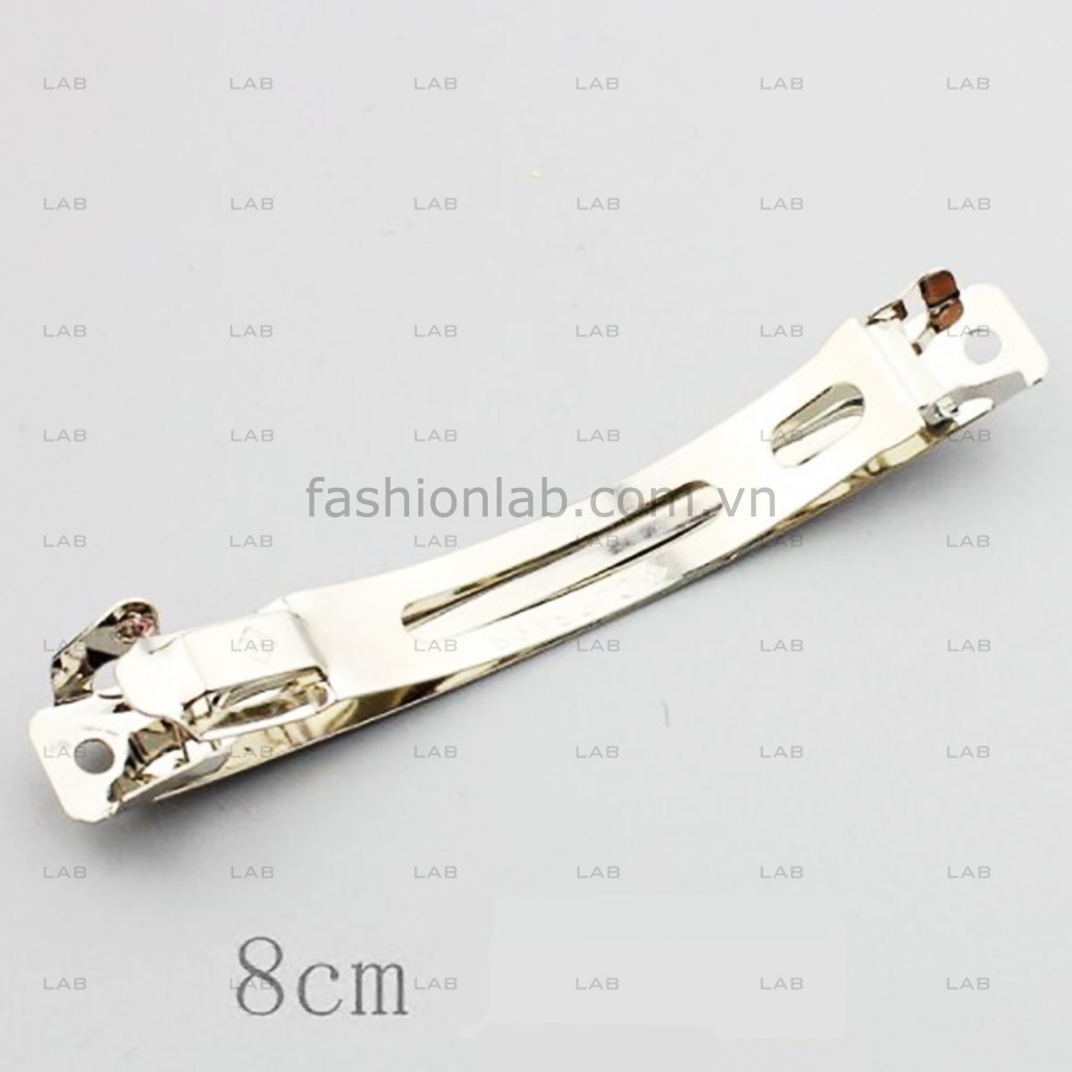 Kẹp tóc DIY lưng ngựa kim bản dài 8cm #040201