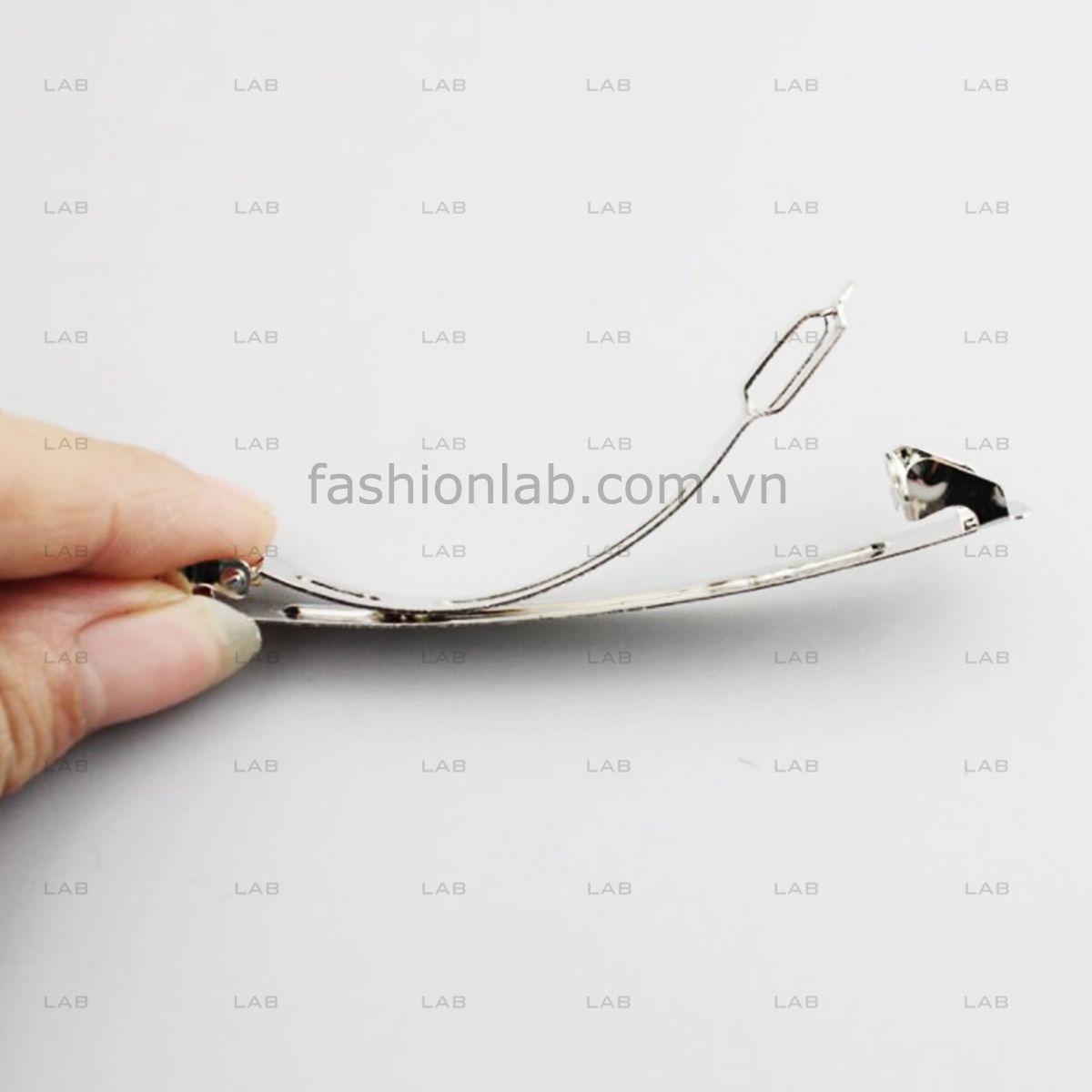 Kẹp tóc DIY lưng ngựa kim bản dài 8cm #040201