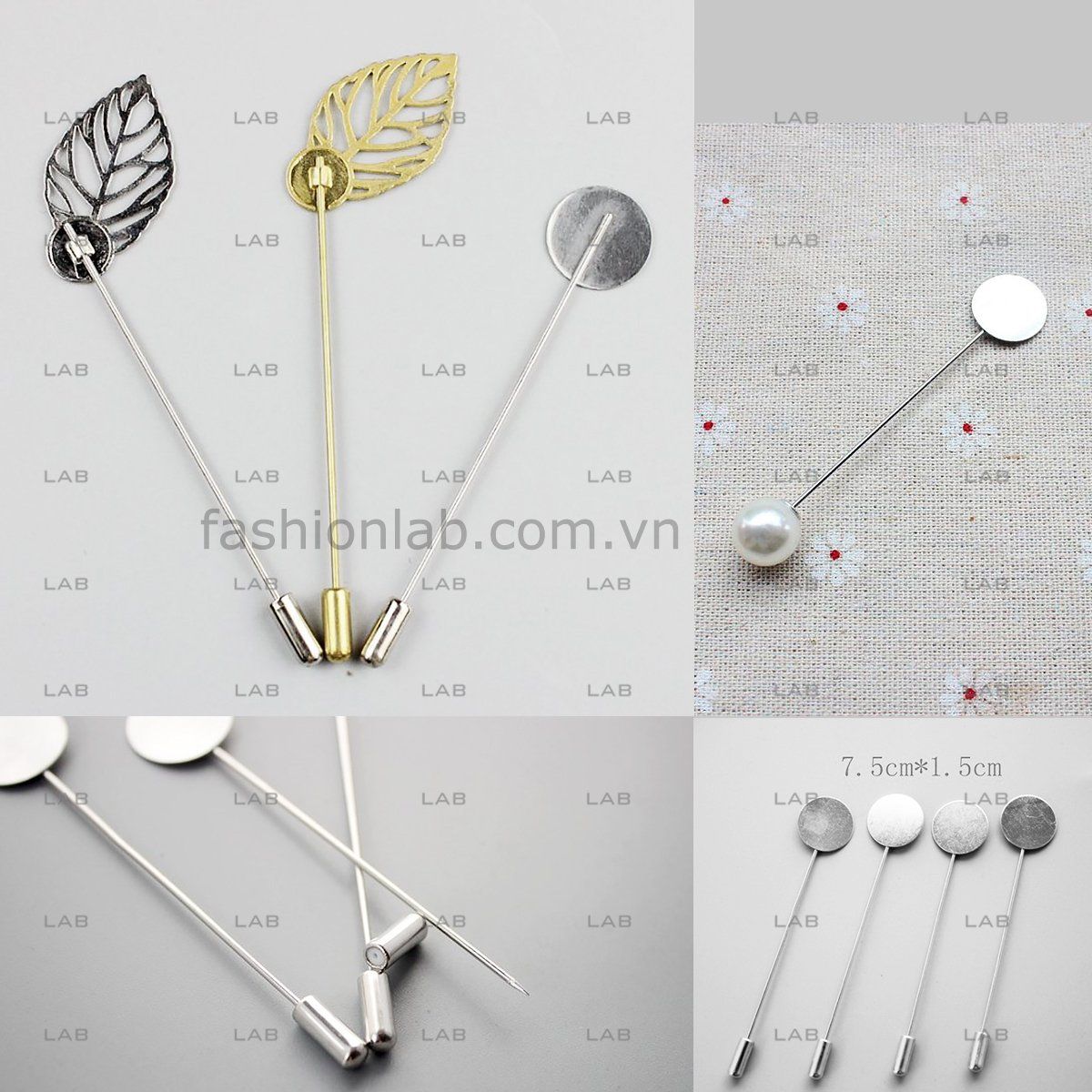 Đế pin cài áo kim loại #040201
