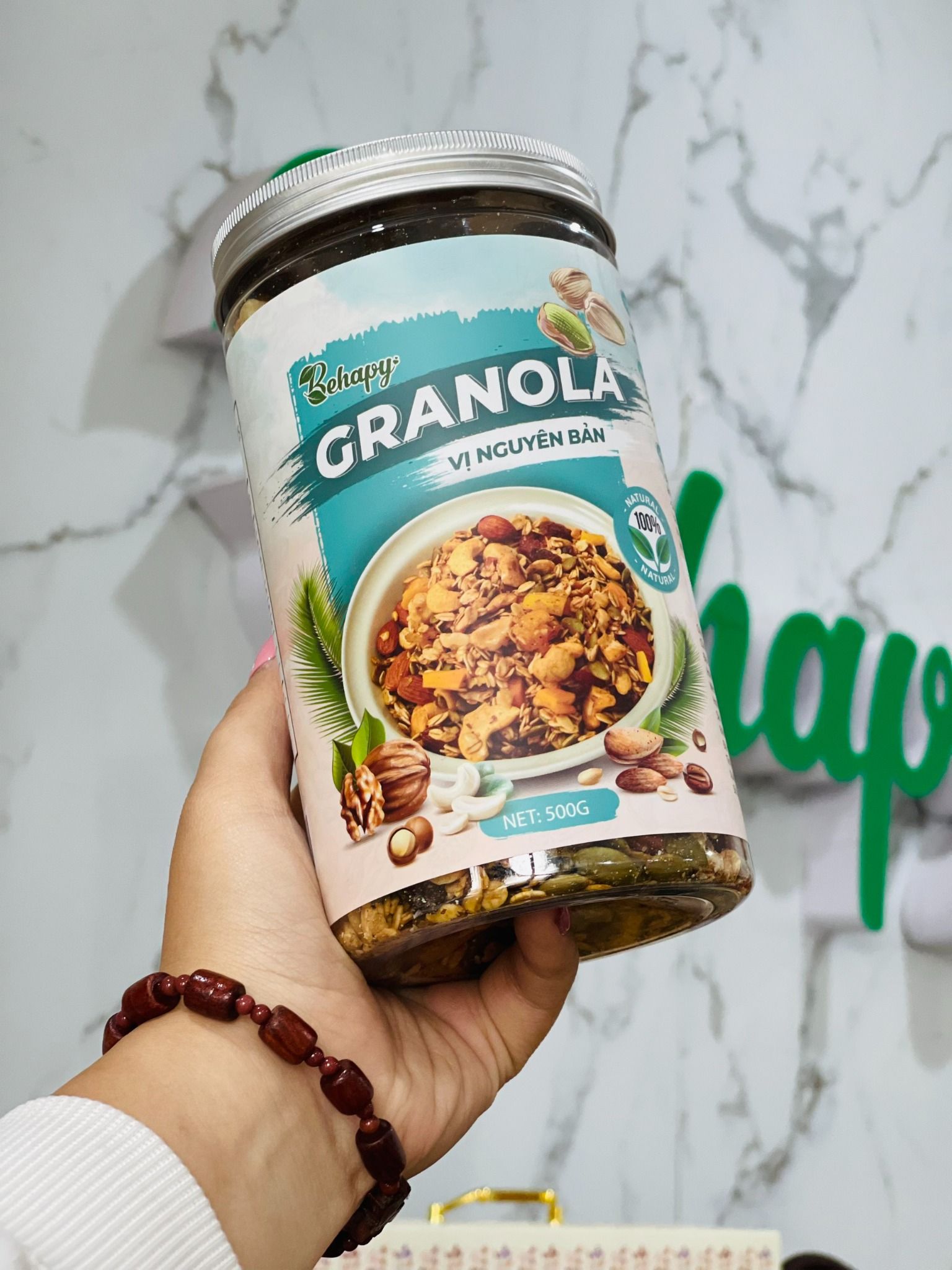 Granola Vị Nguyên bản – Hũ 500gr
