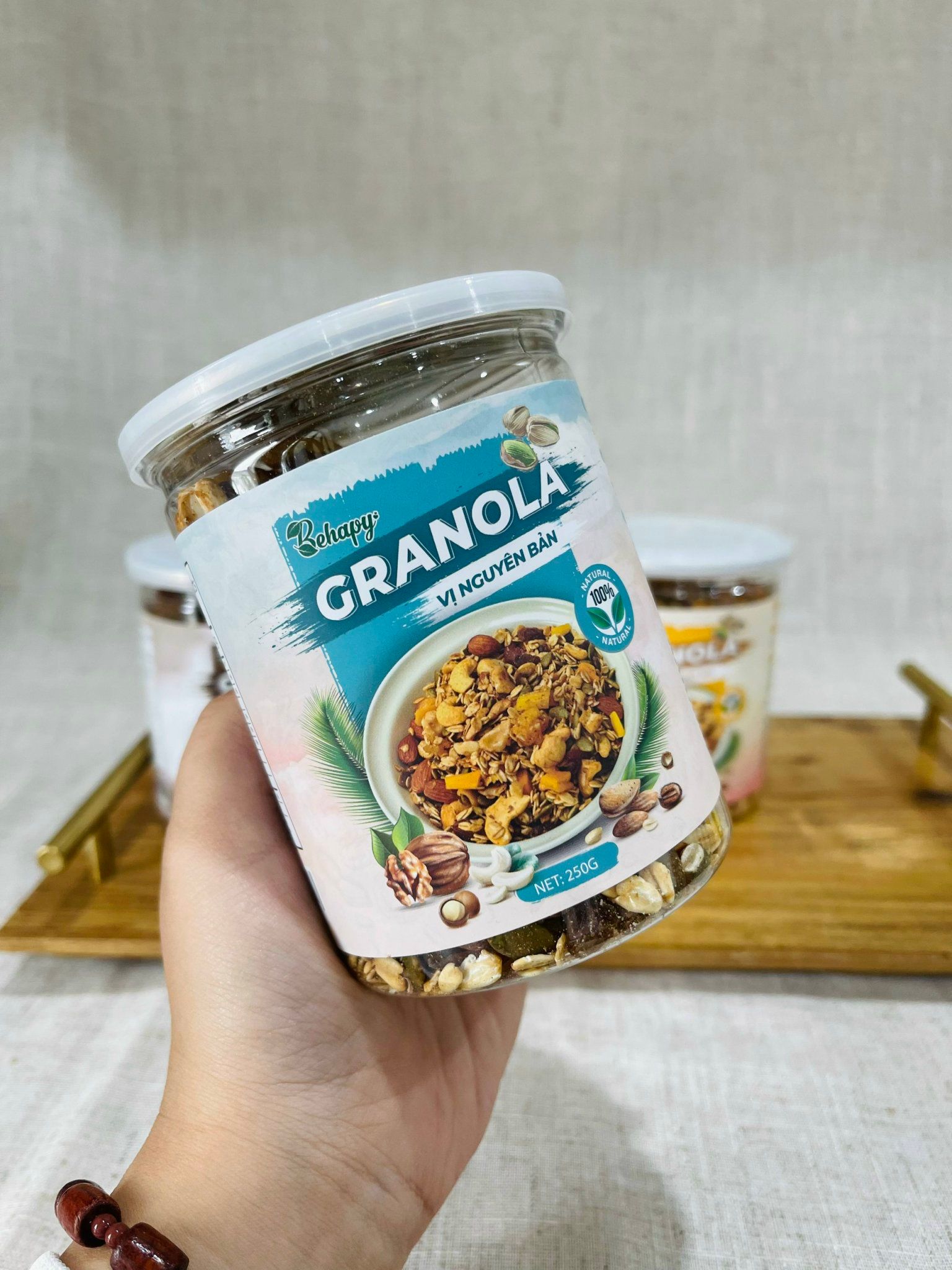 Granola Vị Nguyên Bản – Hũ 250gr