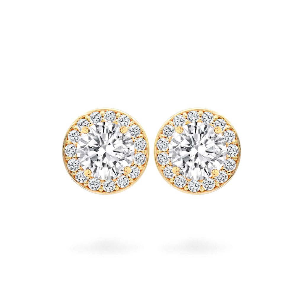 Hoa tai vàng hồng 14K gắn đá CZ DOJI AFEJ000031F3CZ1