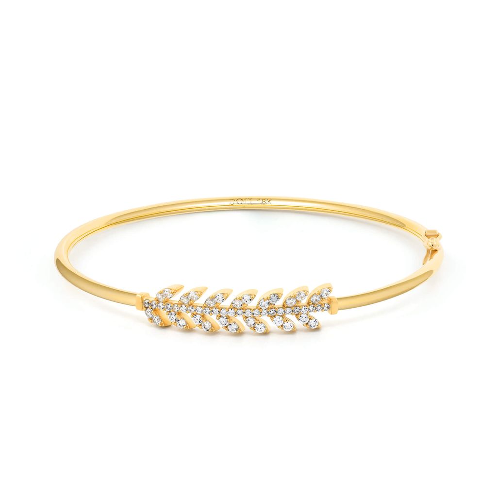 Vòng tay vàng vàng 18K gắn đá CZ DOJI AFGM901063D1CZ1
