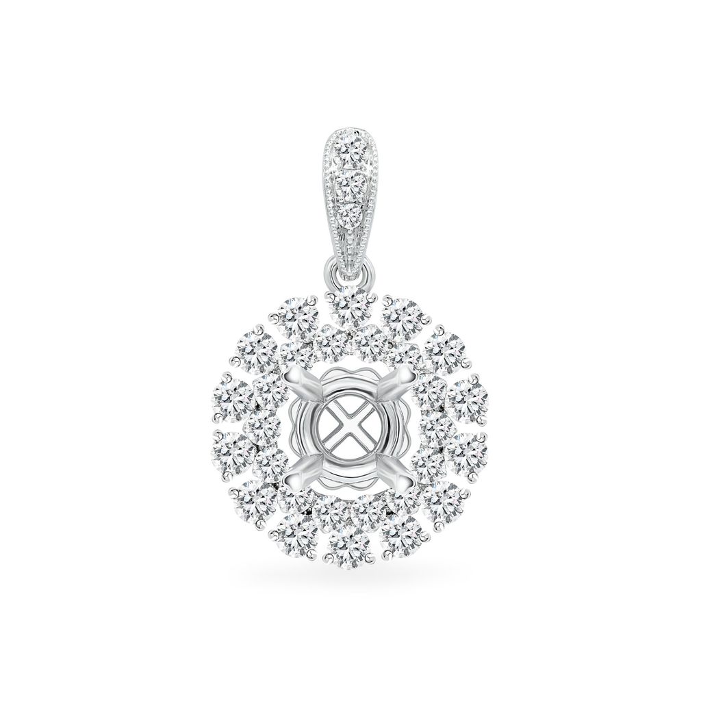 Ổ mặt dây nữ vàng trắng 18K DOJI AFPA000084D2KK1