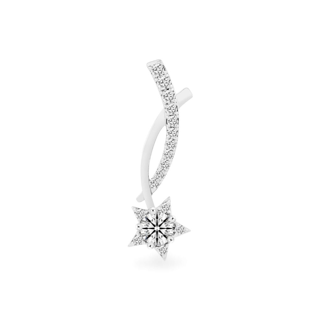 Mặt dây vàng trắng 14K gắn kim cương DOJI AFPB001949F2HA1