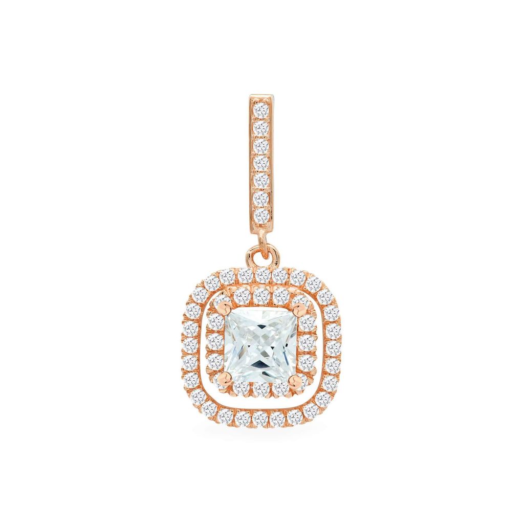 Mặt dây vàng hồng 14K gắn đá CZ DOJI AFPJ000043F3CZ1