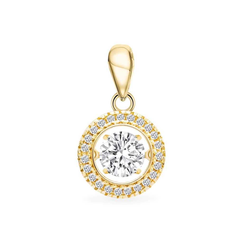 Mặt dây vàng vàng 14K gắn đá CZ DOJI AFPJ000284F1CZ1