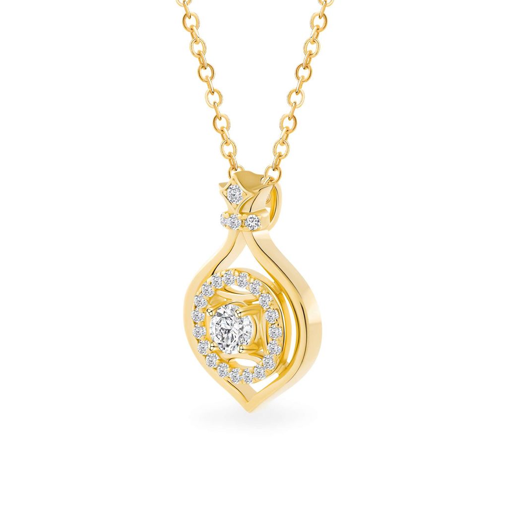 Mặt dây vàng vàng 14K gắn đá CZ DOJI AFPJ000516F1CZ1
