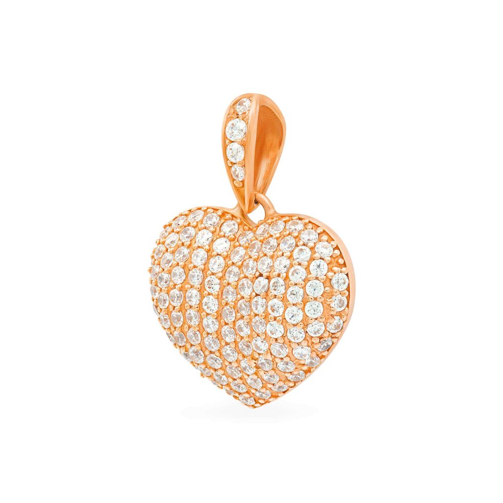 Mặt dây vàng hồng 14K gắn đá CZ DOJI AFPK000043F3CZ1