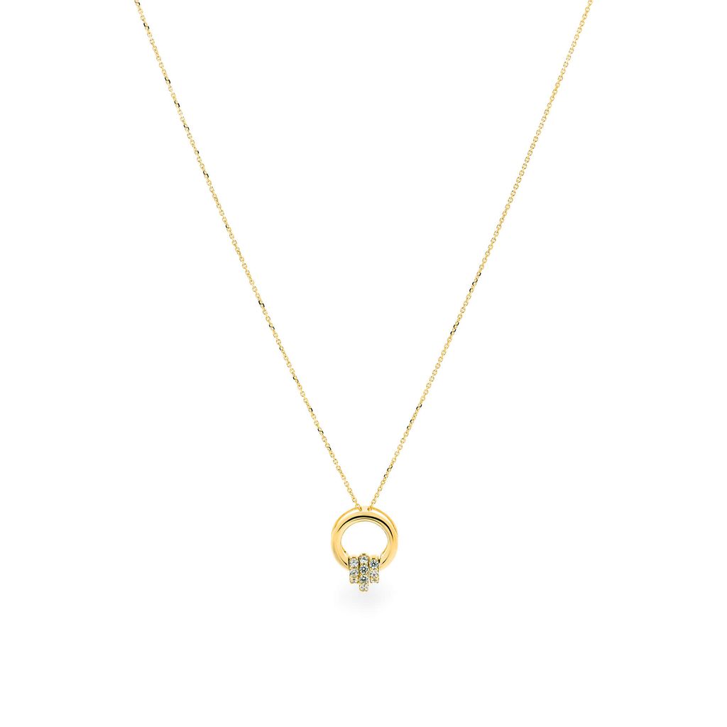 Mặt dây vàng vàng 14K gắn đá CZ DOJI AFPK000370F1CZ1