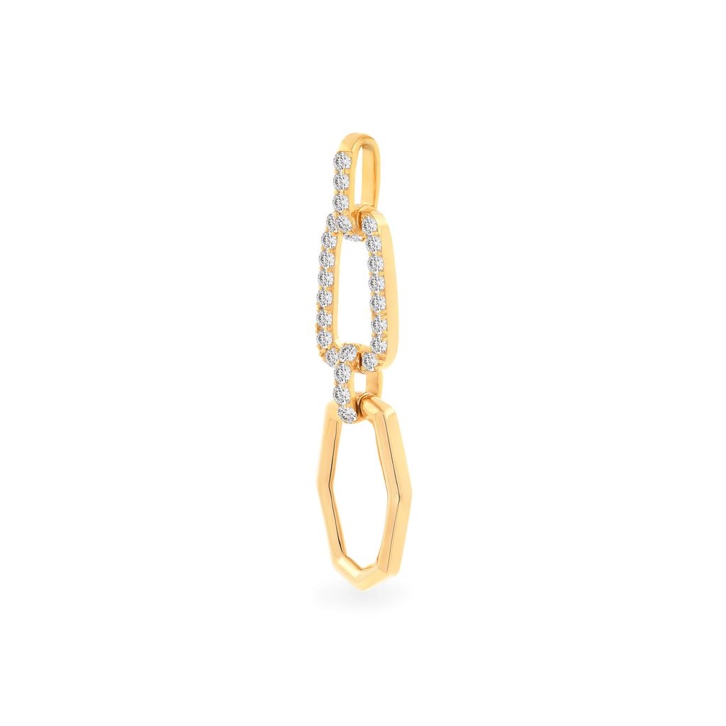 Mặt dây nữ vàng vàng 14K gắn đá CZ DOJI AFPK000383F1CZ1
