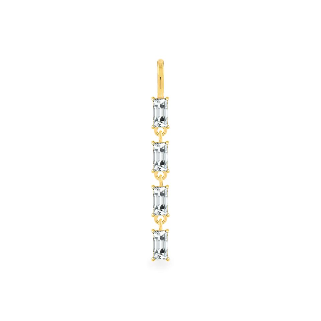 Mặt dây nữ vàng vàng 14K gắn đá CZ DOJI AFPK000386F1CZ1