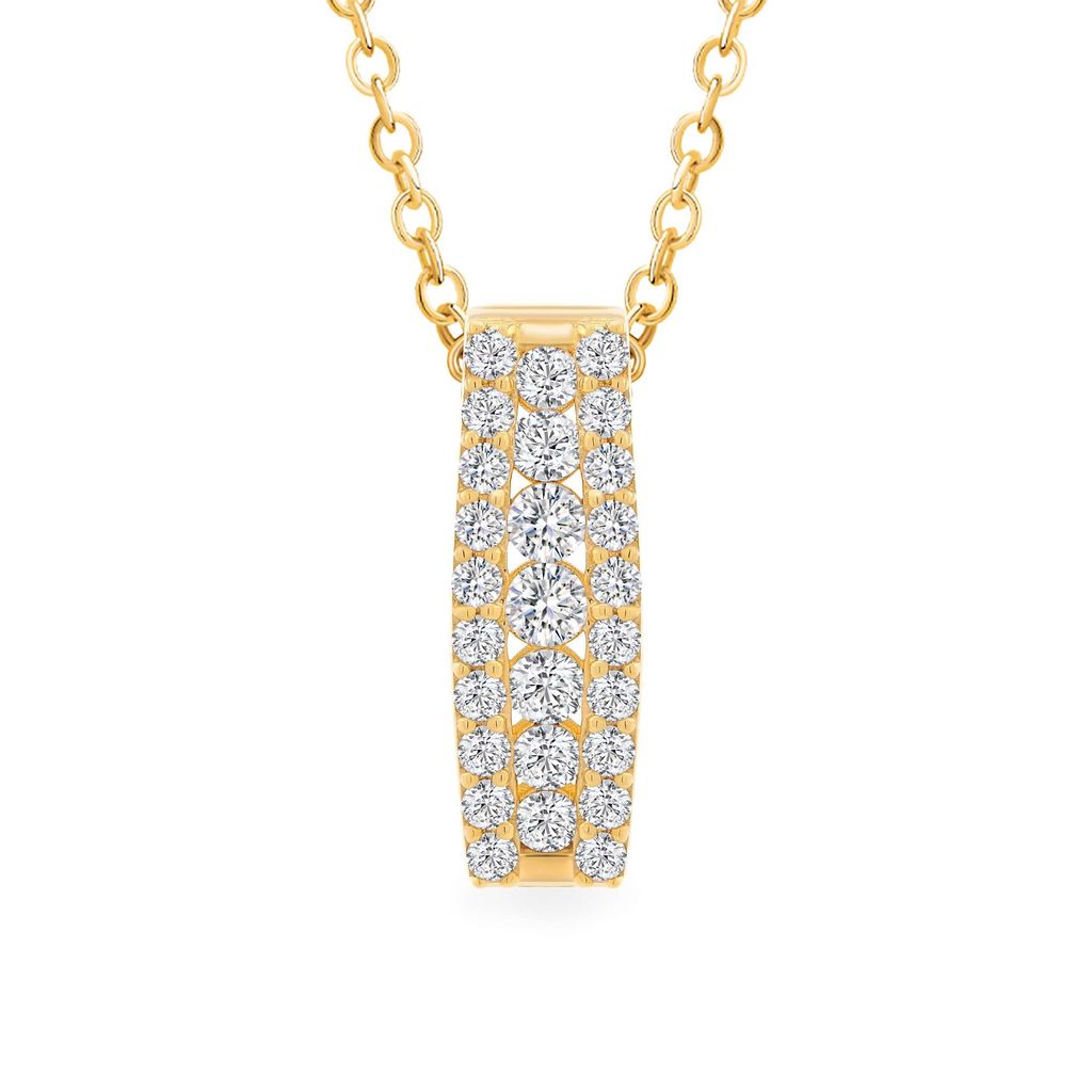 Mặt dây vàng vàng 14K gắn đá CZ DOJI AFPK000675F1CZ1