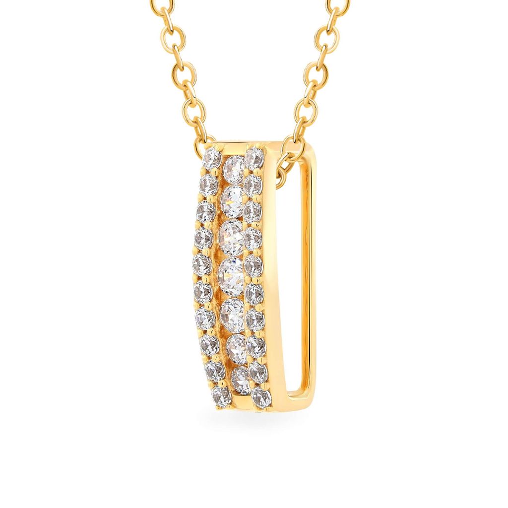 Mặt dây vàng vàng 14K gắn đá CZ DOJI AFPK000675F1CZ1