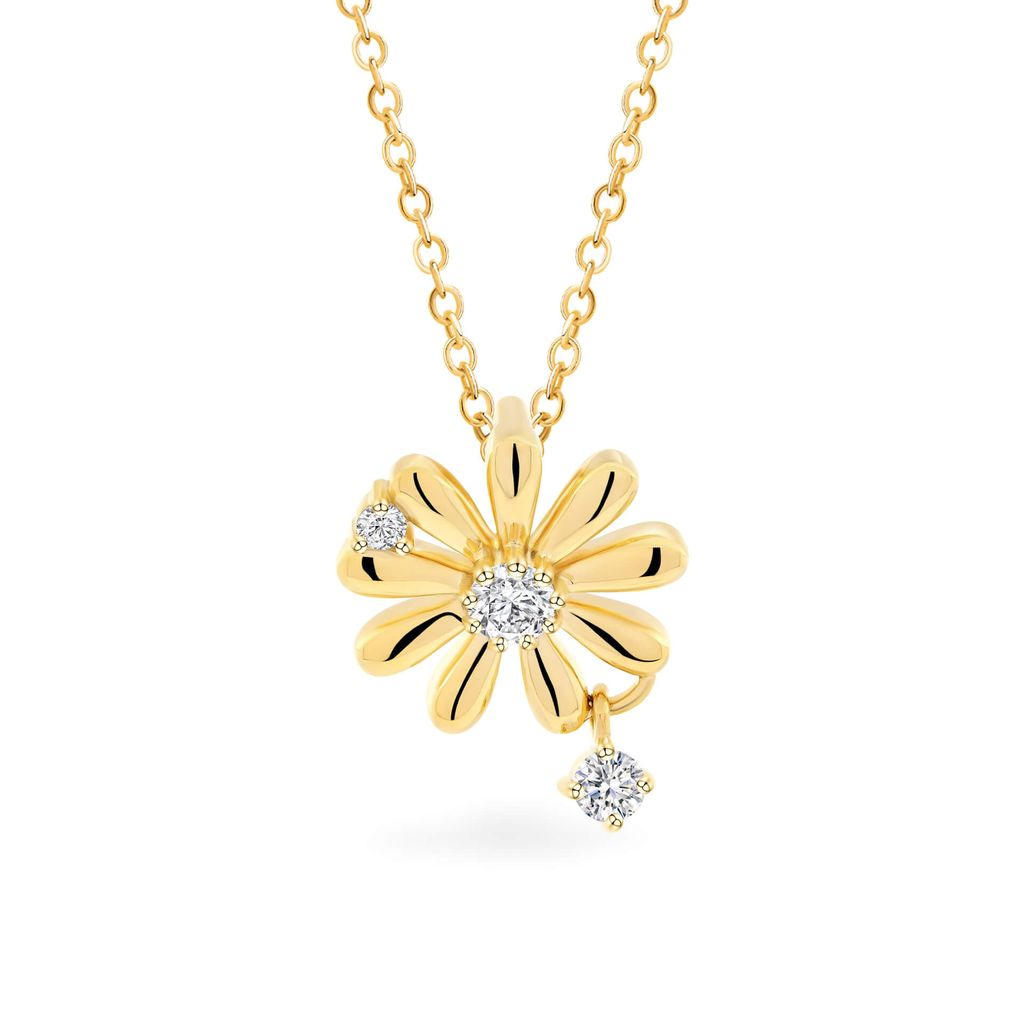 Mặt dây vàng vàng 14K gắn đá CZ DOJI AFPK000726F1CZ1