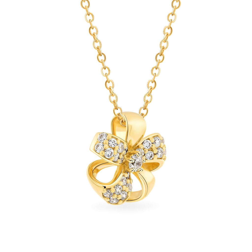 Mặt dây vàng vàng 18K gắn đá CZ DOJI AFPM000473D1CZ1