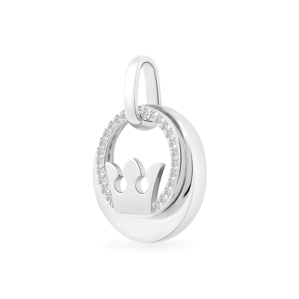 Mặt dây vàng trắng 18K gắn đá CZ DOJI AFPM001006D2CZ1
