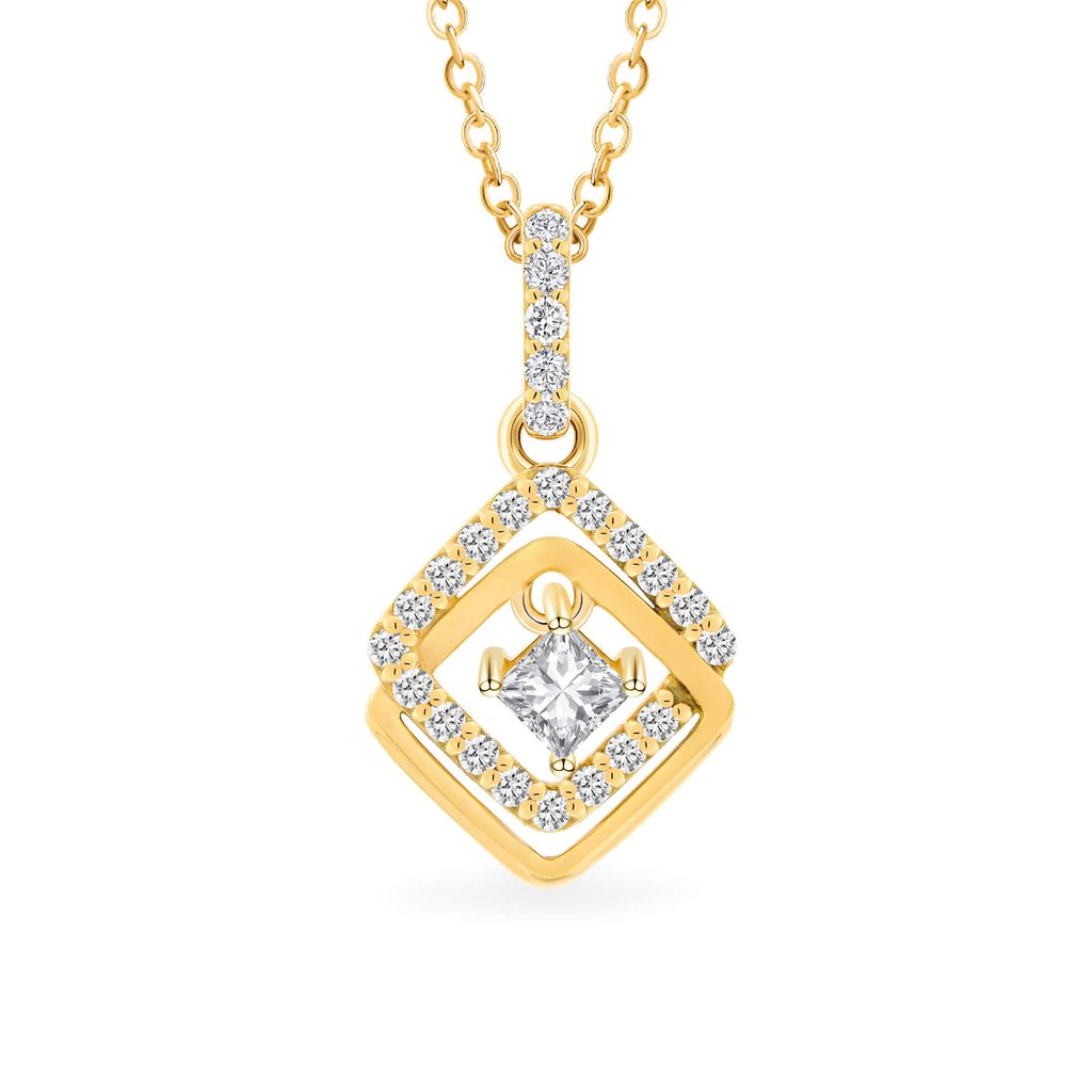 Mặt dây vàng vàng 18K gắn đá CZ DOJI AFPM100488D1CZ1